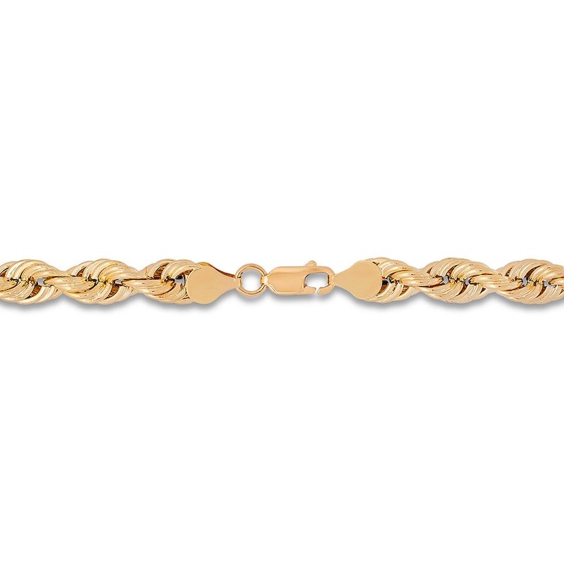 Main Image 2 of Glitter Rope Chain Necklace 10K Yellow Gold 20" Length