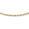 Thumbnail Image 1 of Solid Glitter Rope Chain Necklace 14K Yellow Gold 24" Length 2mm