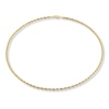 Thumbnail Image 2 of Solid Glitter Rope Chain Necklace 14K Yellow Gold 24" Length 2mm