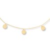 Thumbnail Image 1 of Disc Dangle Choker Necklace 10K Yellow Gold 16" Adjustable