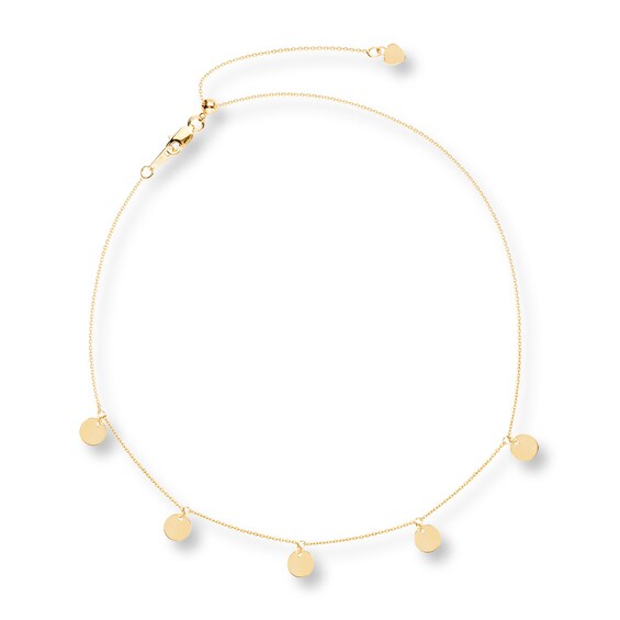 disc dangle necklace