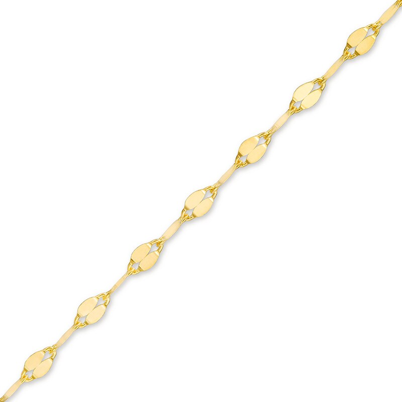 Main Image 2 of Mirror Disc Choker Necklace 10K Yellow Gold 16" Adjustable