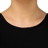Thumbnail Image 3 of Mirror Disc Choker Necklace 10K Yellow Gold 16" Adjustable