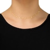 Thumbnail Image 2 of Mirror Disc Choker Necklace 10K Yellow Gold 16" Adjustable