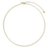 Thumbnail Image 1 of Solid Mirror Chain Necklace 14K Yellow Gold 20" Adjustable 1.3mm
