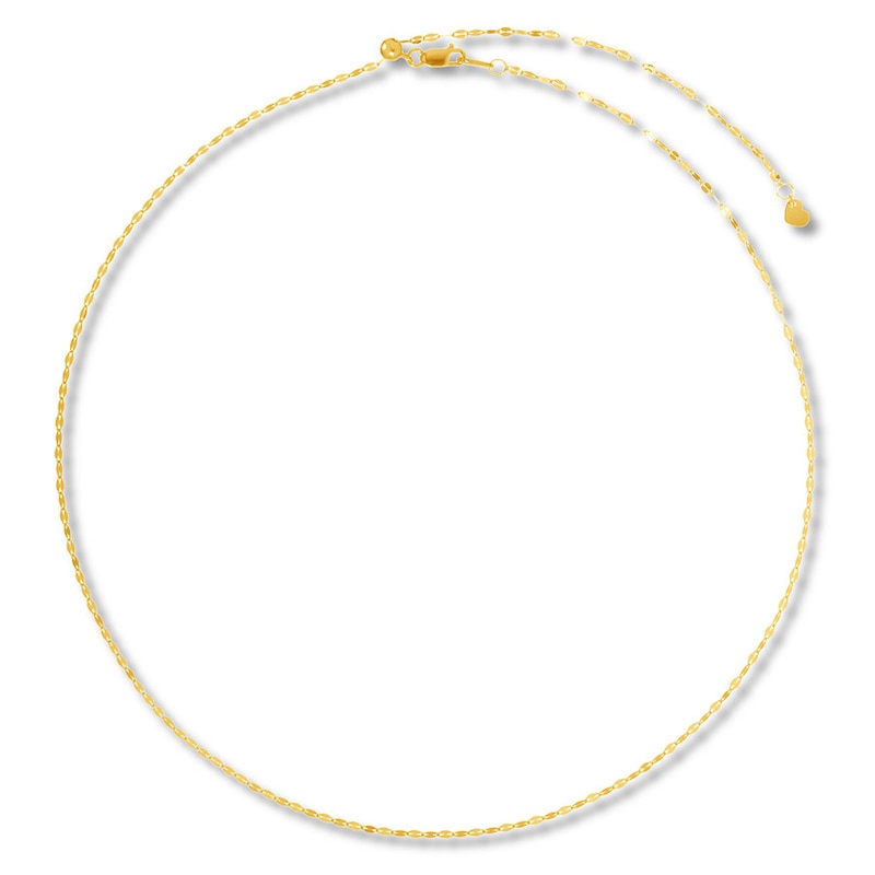 Mirror mesh necklace Yellow gold