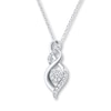 Thumbnail Image 0 of Diamond Necklace 1/3 ct tw Round-cut 10K White Gold