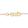 Thumbnail Image 2 of Bar Necklace Heart Cut-out 14K Yellow Gold 16" Adjustable