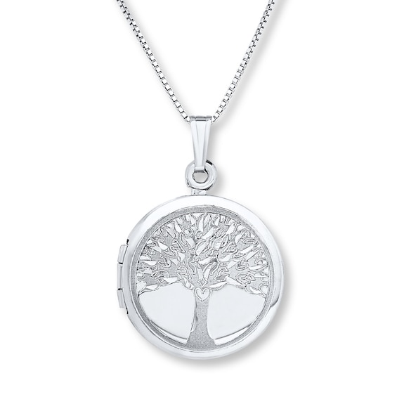 Message Locket Sterling Silver 18" Length Jared