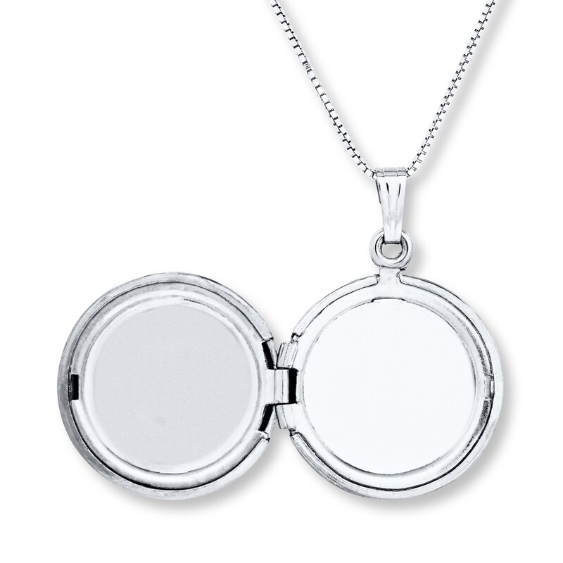 Main Image 3 of Message Locket Sterling Silver 18" Length