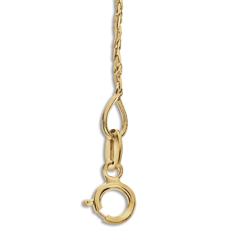 Main Image 2 of Solid Tornado Chain Necklace 14K Yellow Gold 20" Length 0.84mm