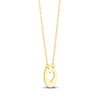 Thumbnail Image 2 of Disc Heart Necklace 14K Yellow Gold 16&quot; Adjustable