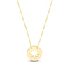 Thumbnail Image 1 of Disc Star Necklace 14K Yellow Gold 16" Adjustable