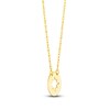 Thumbnail Image 2 of Disc Star Necklace 14K Yellow Gold 16" Adjustable