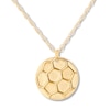 Thumbnail Image 0 of Soccer Ball Necklace 14K Yellow Gold 16" Adjustable