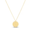 Thumbnail Image 1 of Soccer Ball Necklace 14K Yellow Gold 16" Adjustable