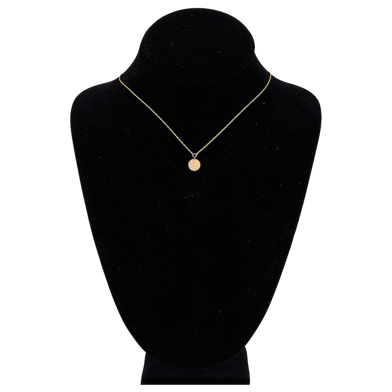 Main Image 4 of Soccer Ball Necklace 14K Yellow Gold 16" Adjustable