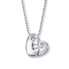 Thumbnail Image 0 of Alex Woo Love Monkey Activist Necklace Sterling Silver