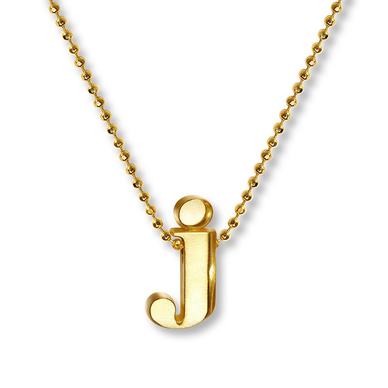 Main Image 1 of Alex Woo Letter J Necklace 14K Yellow Gold