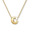 Thumbnail Image 0 of Alex Woo Letter C Necklace 14K Yellow Gold