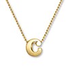 Thumbnail Image 0 of Alex Woo Letter C Necklace 14K Yellow Gold