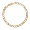 Thumbnail Image 0 of Solid Curb Chain Necklace 14K Yellow Gold 22" Length 4.9mm