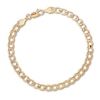 Thumbnail Image 1 of Solid Curb Chain Necklace 14K Yellow Gold 22" Length 4.9mm