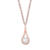 Thumbnail Image 0 of Diamond Necklace 1/5 carat Round-cut 10K Rose Gold