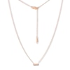 Thumbnail Image 0 of Miniature Staple Necklace 10K Rose Gold 18" Length