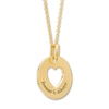 Thumbnail Image 3 of Heart Disc Forever & Always Necklace 10K Yellow Gold 18"