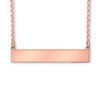 Thumbnail Image 2 of &quot;Love&quot; Bar Necklace 10K Rose Gold 18&quot;