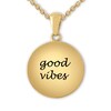 Thumbnail Image 0 of Good Vibes Disc Necklace 10K Yellow Gold 18"