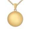 Thumbnail Image 1 of Good Vibes Disc Necklace 10K Yellow Gold 18"