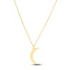 Thumbnail Image 1 of Crescent Moon Necklace 14K Yellow Gold 16-18" Adjustable
