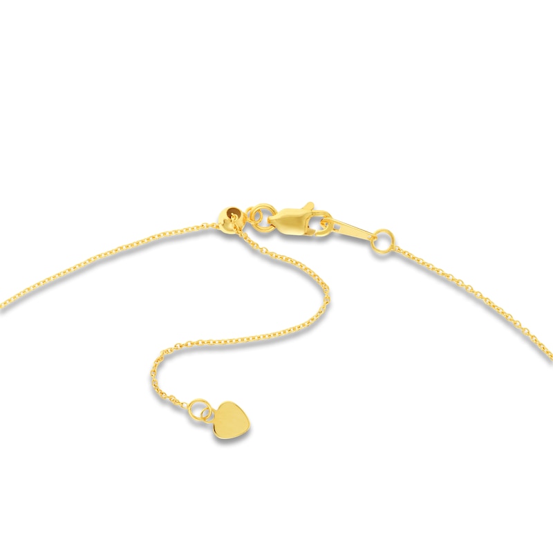 Main Image 3 of 16" Choker Cross Necklace 14K Yellow Gold 16"