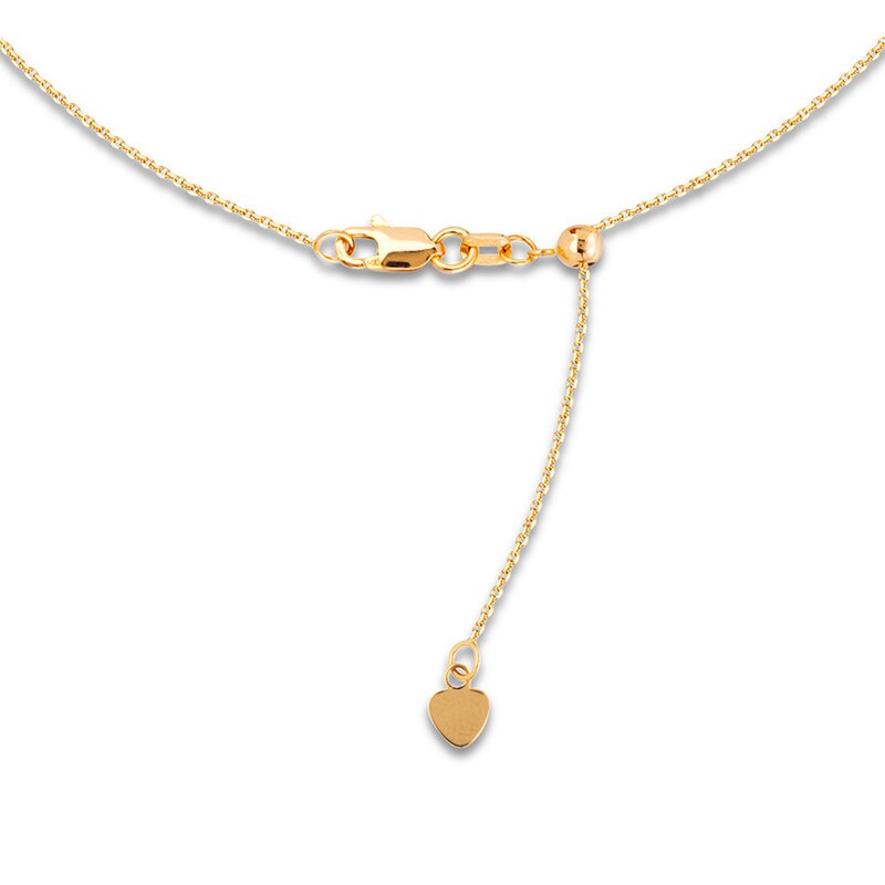 Main Image 2 of Virgin Mary & Cross Choker Necklace 14K Yellow Gold 16" Adj.