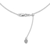 Thumbnail Image 1 of Solid Beaded Texture Choker Necklace 14K White Gold 16" Adjustable