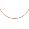 Thumbnail Image 0 of Solid Beaded Texture Choker Necklace 14K Rose Gold 16" Adjustable 2mm