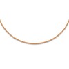 Thumbnail Image 1 of Solid Beaded Texture Choker Necklace 14K Rose Gold 16" Adjustable 2mm