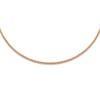 Thumbnail Image 0 of Solid Beaded Texture Choker Necklace 14K Rose Gold 16" Adjustable 2mm