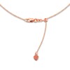 Thumbnail Image 1 of Solid Beaded Texture Choker Necklace 14K Rose Gold 16" Adjustable 2mm