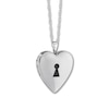 Thumbnail Image 2 of Heart Lock Locket Sterling Silver 18"