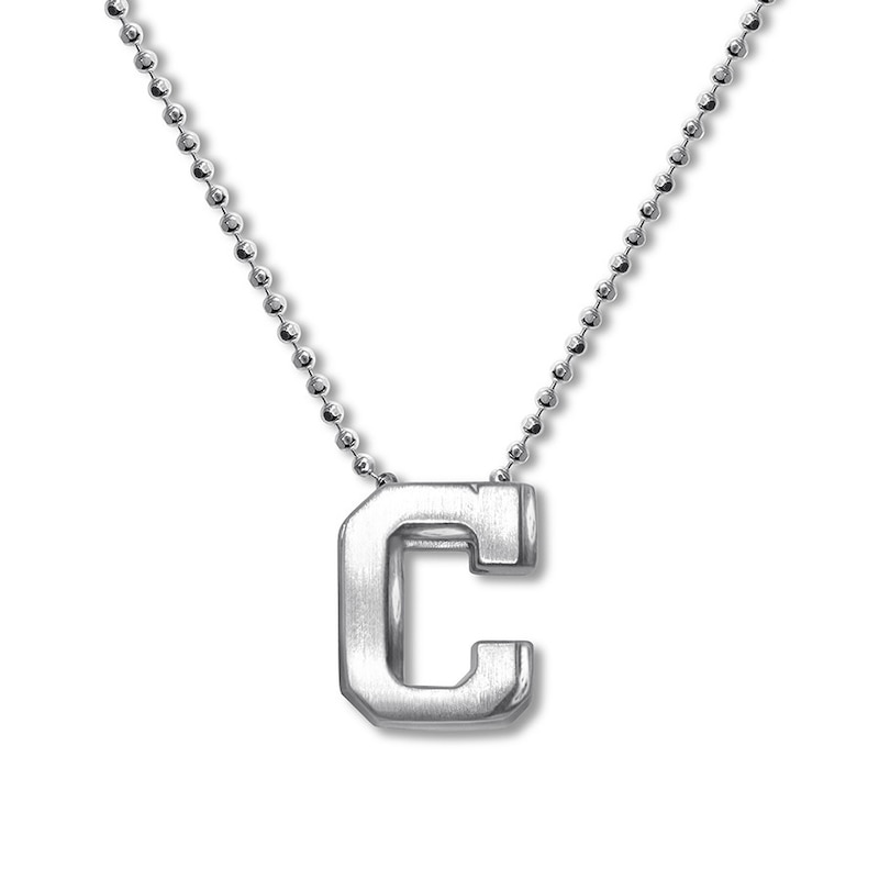 Main Image 1 of Alex Woo MLB Cleveland Indians Necklace Sterling Silver 16"