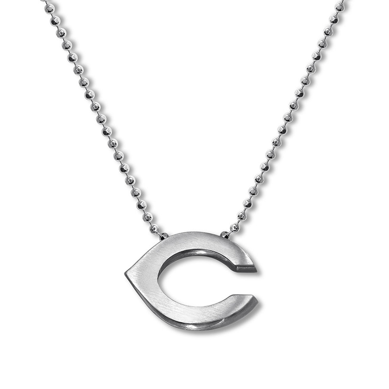 Main Image 1 of Alex Woo MLB Cincinnati Reds Necklace Sterling Silver 16"