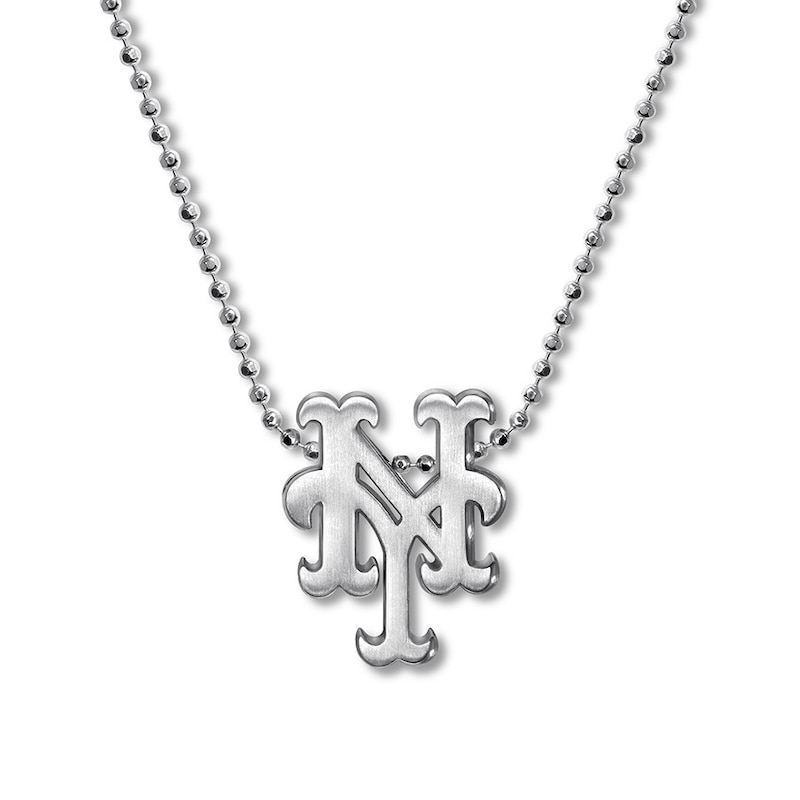 Main Image 1 of Alex Woo MLB New York Mets Necklace Sterling Silver 16"