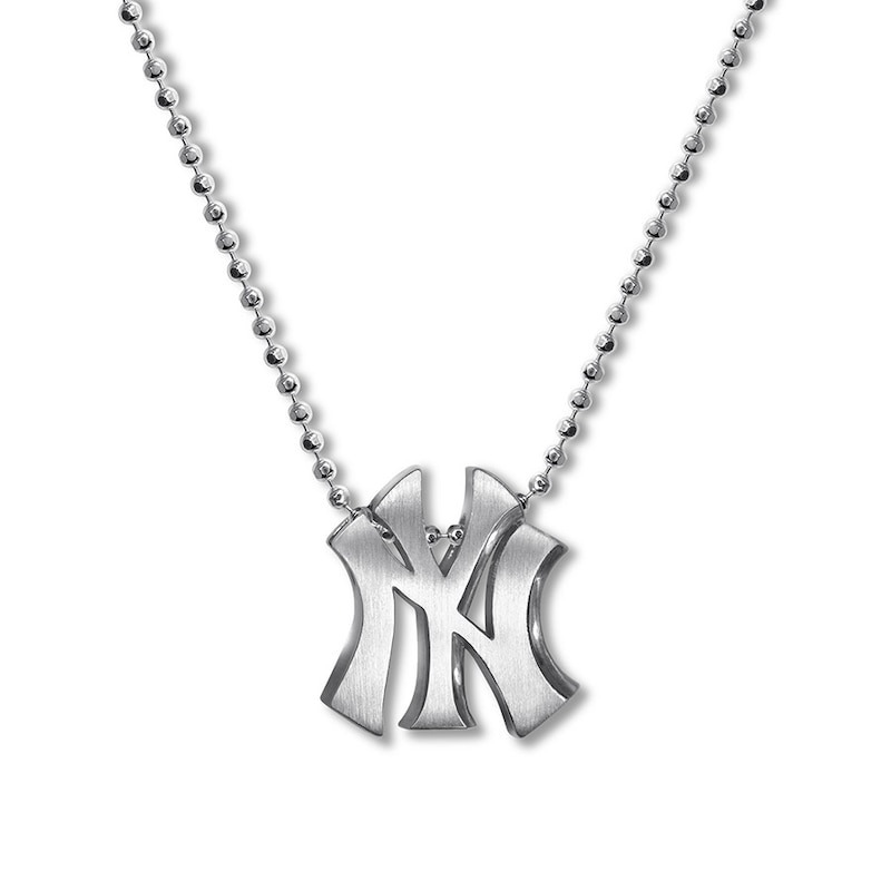 Main Image 1 of Alex Woo MLB New York Yankees Necklace Sterling Silver 16"