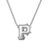 Thumbnail Image 0 of Alex Woo MLB Pittsburgh Pirates Necklace Sterling Silver 16"