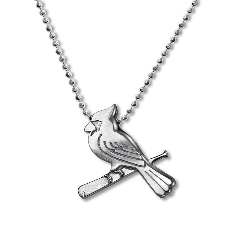 Main Image 1 of Alex Woo MLB St. Louis Cardinals Necklace Sterling Silver 16"