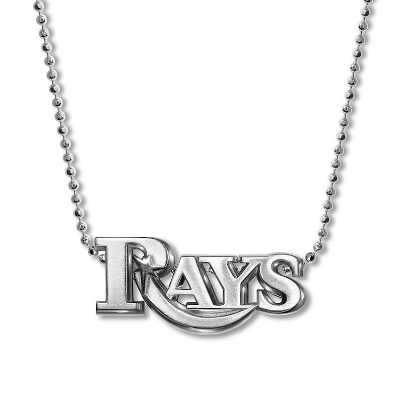 Main Image 1 of Alex Woo MLB Tampa Bay Rays Necklace Sterling Silver 16"