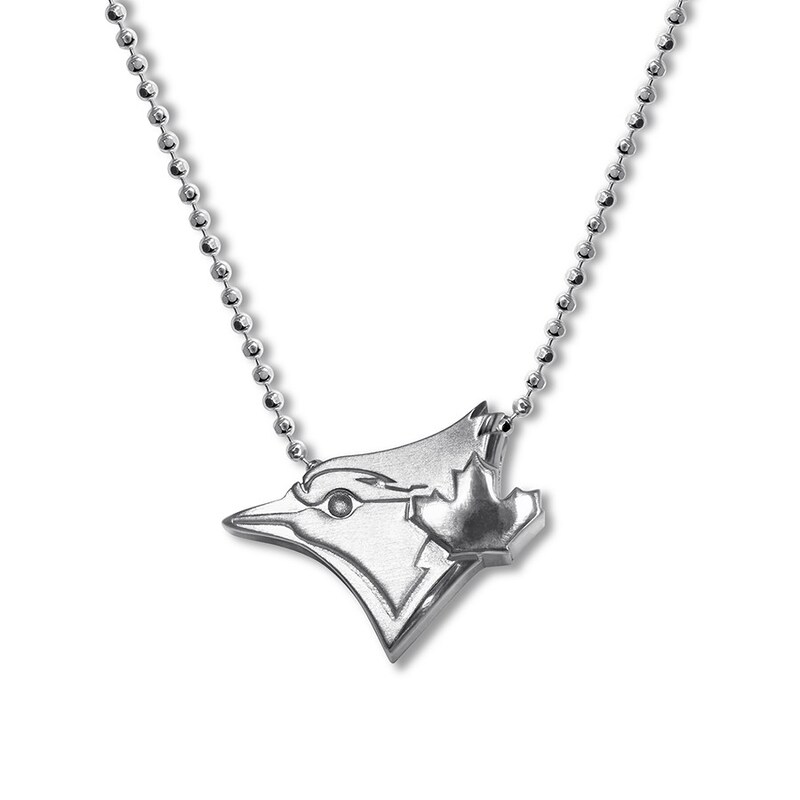 Main Image 1 of Alex Woo MLB Toronto Blue Jays Necklace Sterling Silver 16"